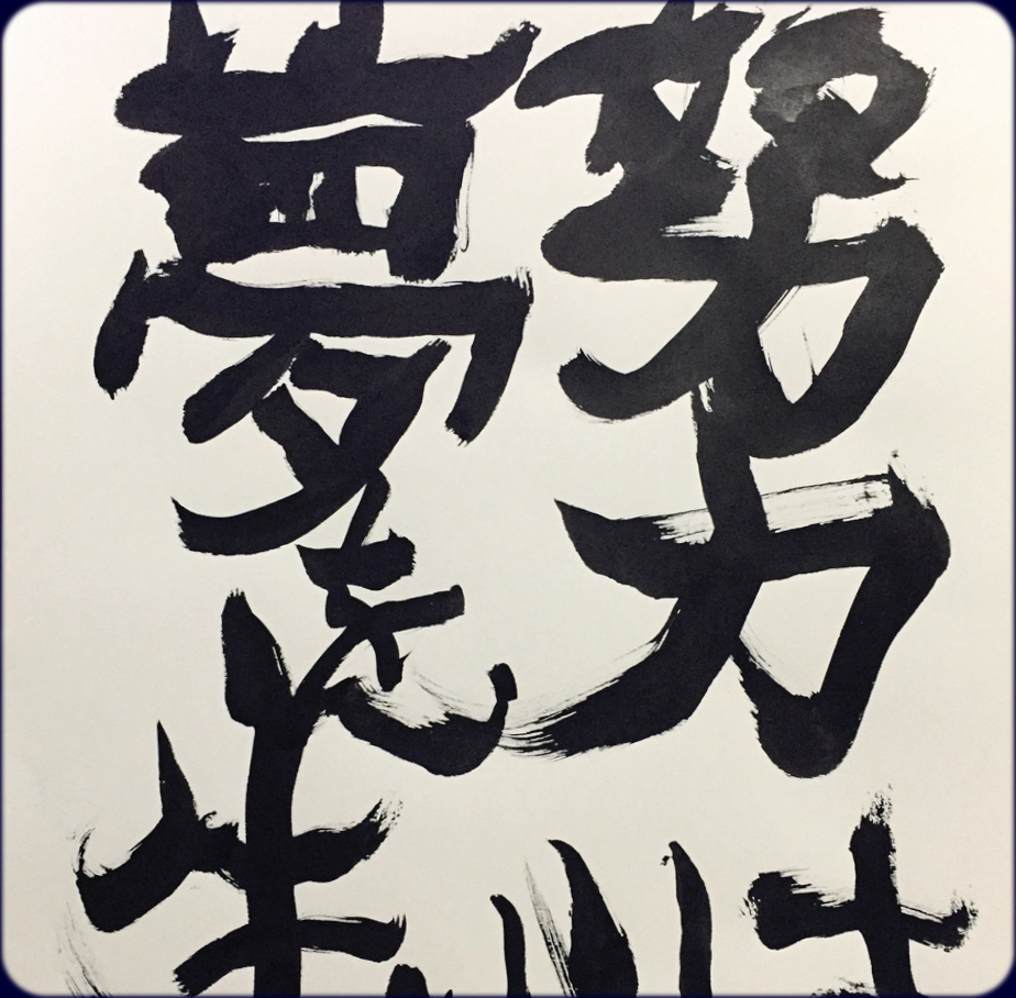 小林浩太朗:書「努力は夢を生む」